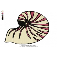 Shellfish Embroidery Design 06